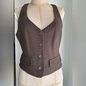 Brown vest. Super cute